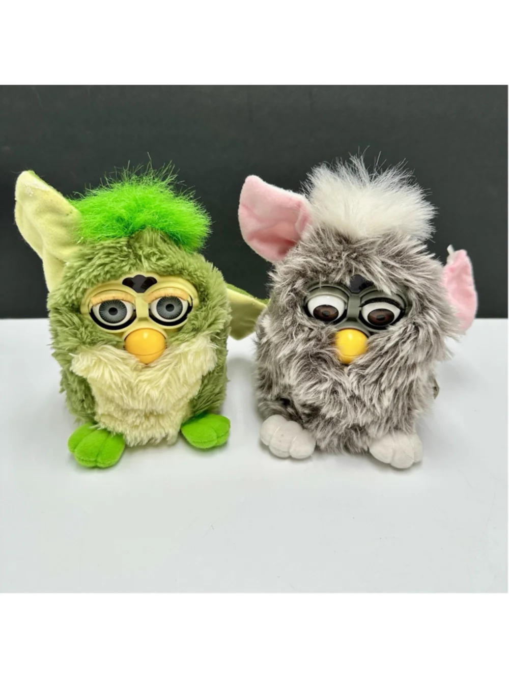 VTG 1998 Furby Lot of 2 Tiger Electronics Frog & Church Mouse NOT WORKING PARTS